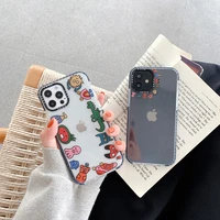 retro animal zoo funny doodle kawaii japanese phone case for iphone 12 11 pro max xr xs max 7 8 plus 7plus case cute soft cover