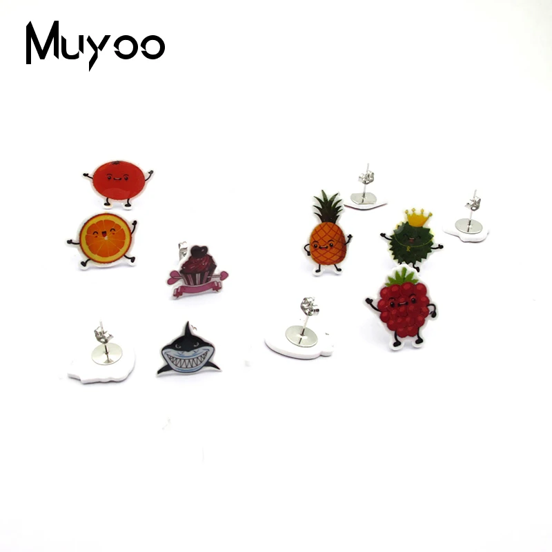 2021 New Bandai Arrival Cartoon Naruto Anime Uzumaki Chakra Characters Epoxy Acrylic Stud Earrings | Украшения и аксессуары