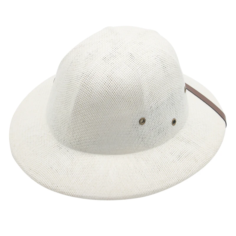 

summer hats men women solid army green khaki white Vietnamese hat belt band dome hard wide brim outdoor sun protecttion men hats