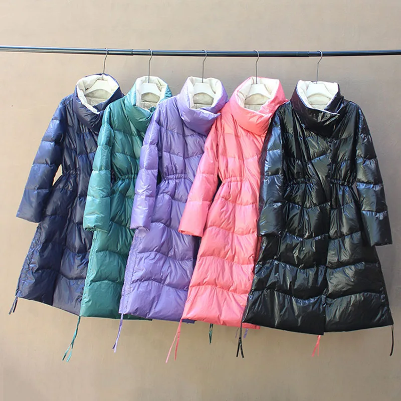 Зимняя куртка женская 2019 зимняя ультра легкая пуховая белая Парка теплая Женская