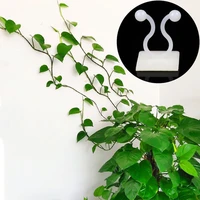 10pcs self adhesive plant climbing clip wall sticky hook storage cable wire organizer fixed clamp home decoration accessories