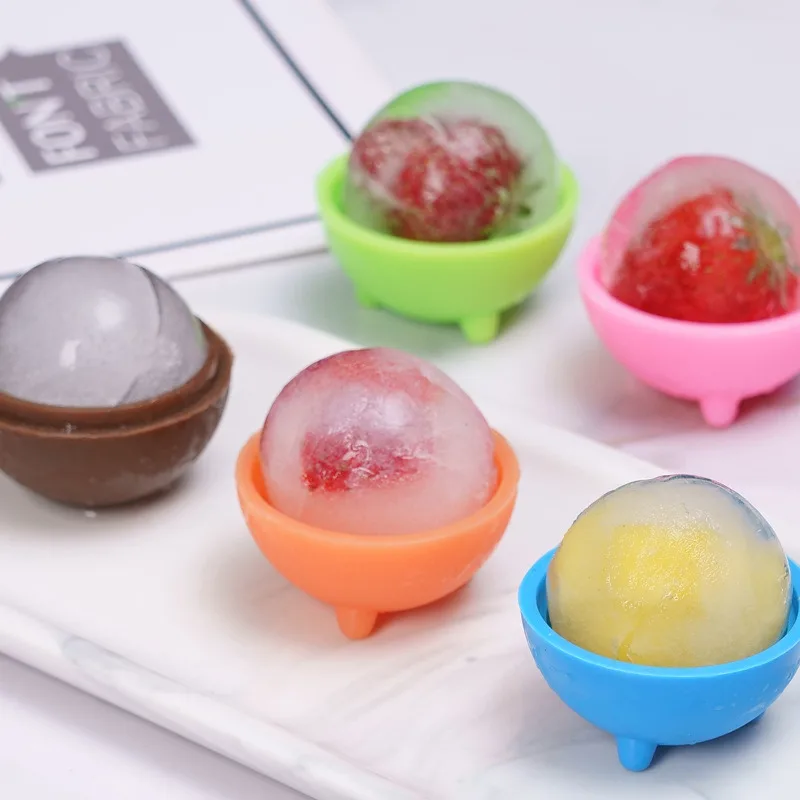 

Silicone Large Ice Hockey Mold Homemade DIY Sphere Popsicle Mould Ice Ball Ice Cube Molds for Bar Cocktail Drink Summer Tools