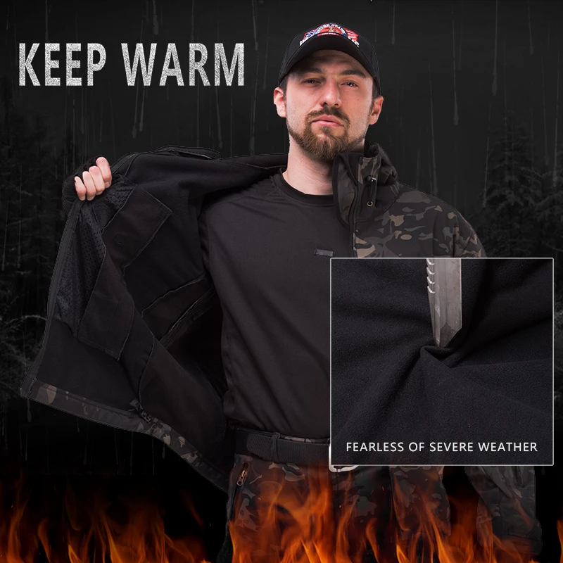 Мужские тактические костюмы Softshell уличная одежда для походов военная