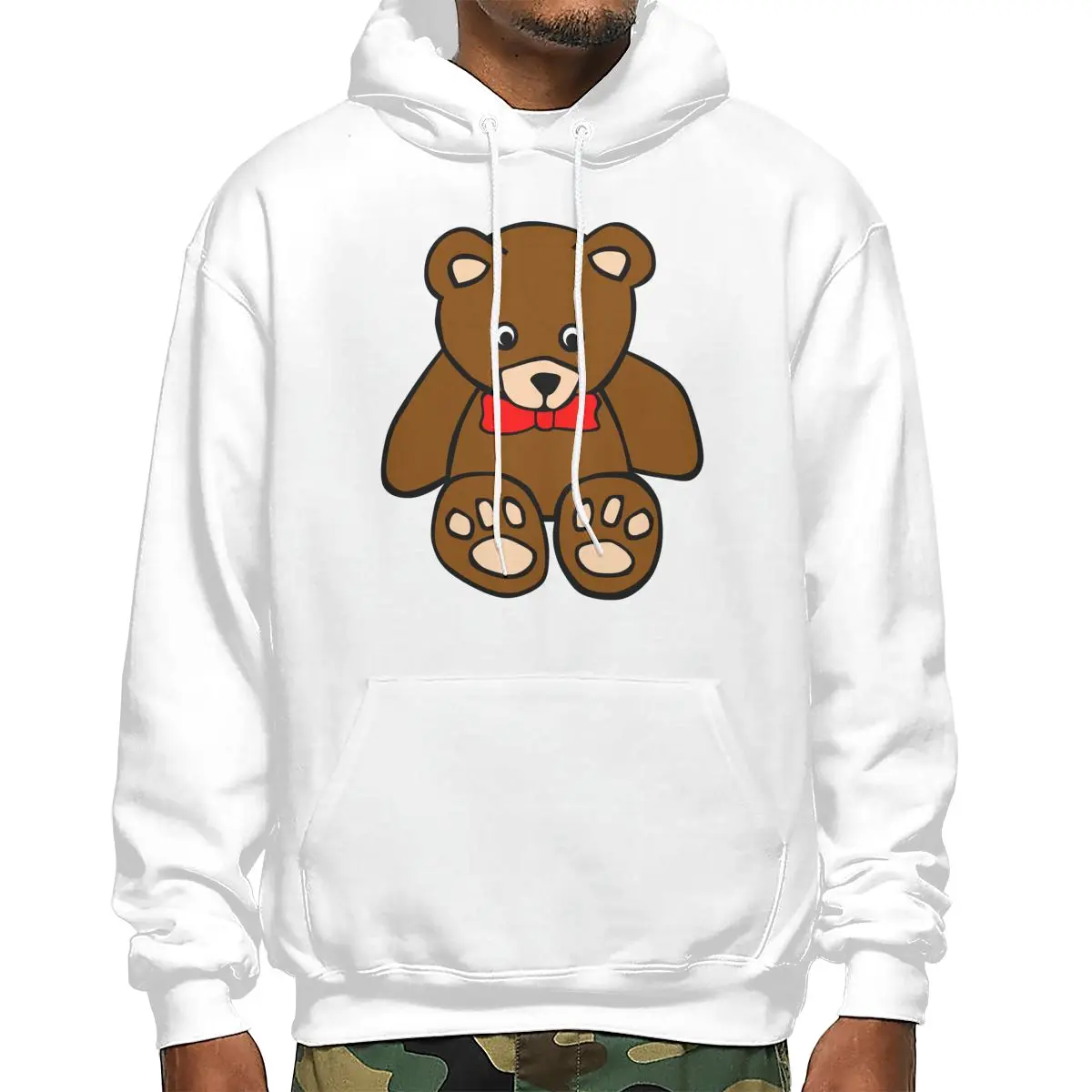 

Толстовка Teddy Bear мужская осенне-зимняя Толстовка большого размера в уличном стиле женская модель TX6401