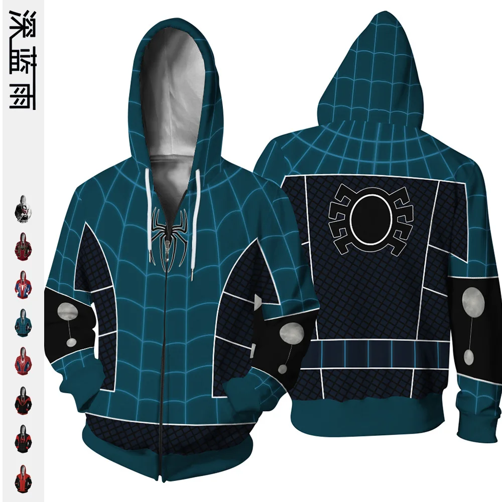 Новый осенний/Зимний Веном Человек паук 3 d цифровая печать на такой же молнии с