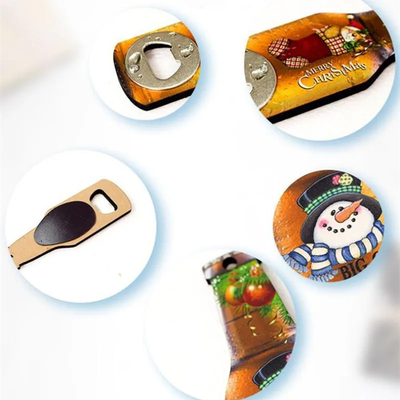 Рождественские украшения для дома Noel деревянная металлическая открывалка