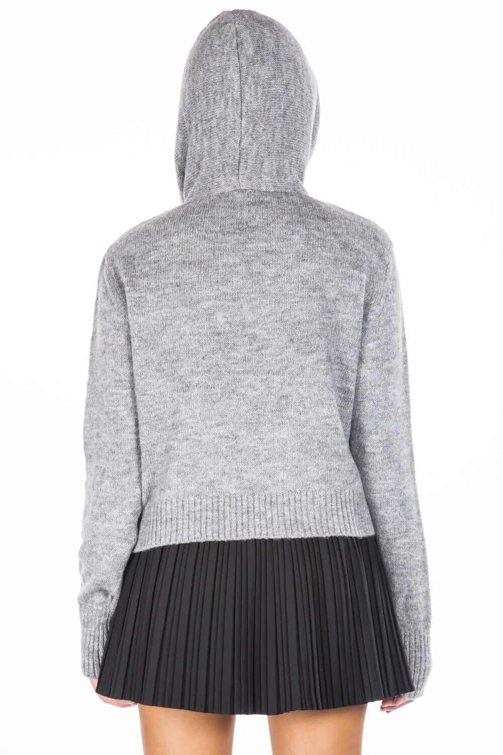 

Kaponlu Gri Kadn Sweatshirt