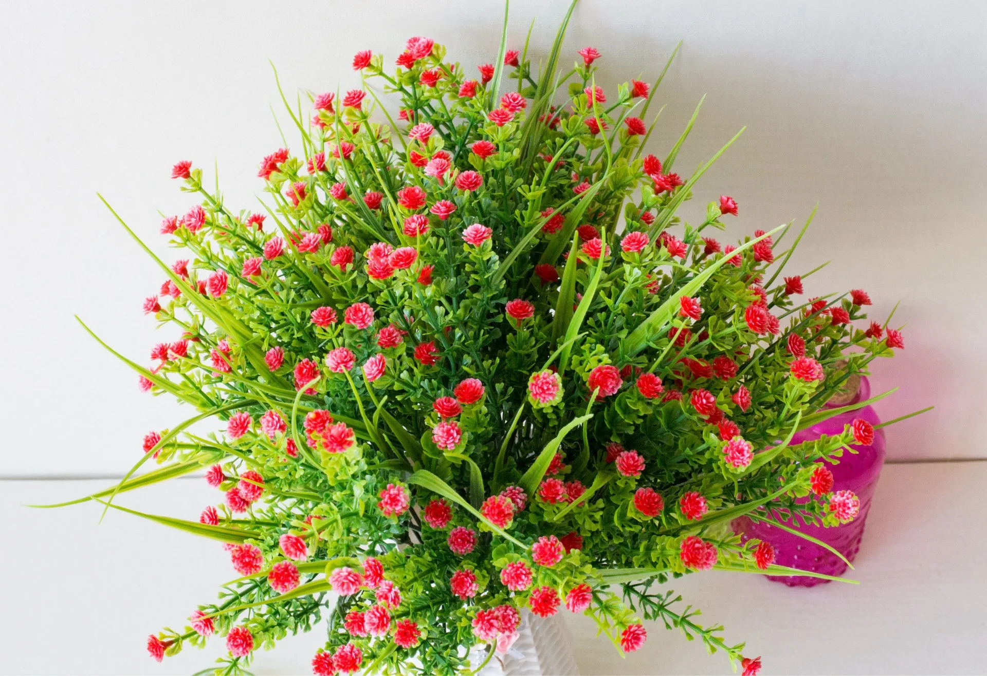 

Plastic Star Bouquet Small Rose Simulation Flower Fake Flower Full Of Sky Star Outdoor Flower Slot decoration Flower