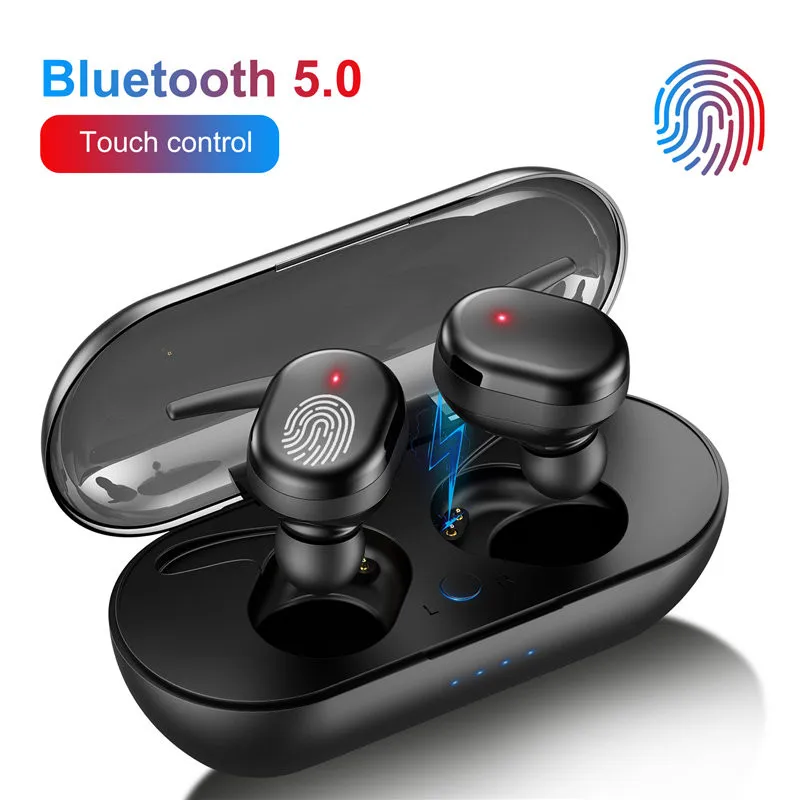 Беспроводные наушники TWS Bluetooth 5 0 портативная Водонепроницаемая сенсорная