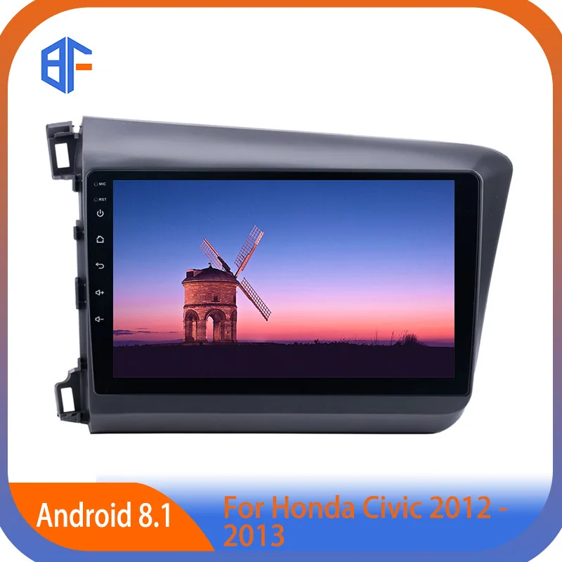 Автомагнитола BF с Bluetooth mp5 плеером GPS трекером 2 Din DVD для Honda Civic 2012 2013|Автомагнитолы|
