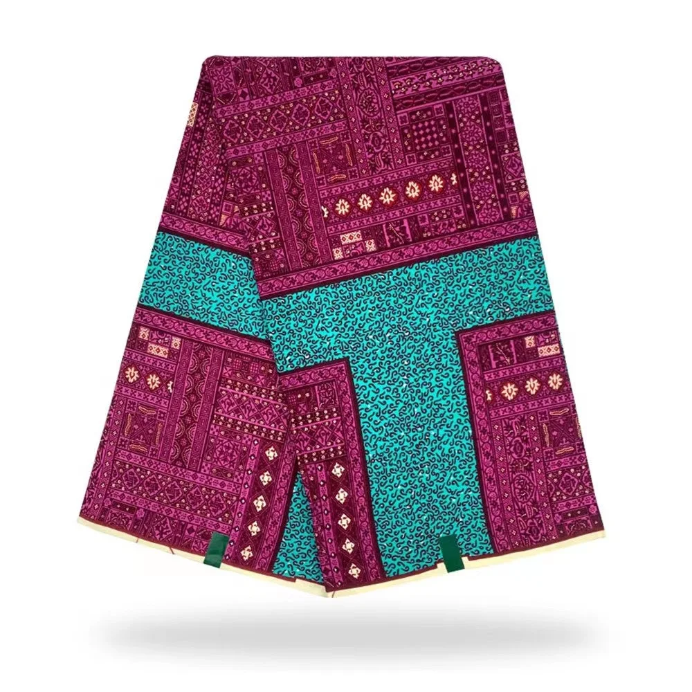 

African 100% Cotton Real Wax Fabric Ankara Fabric 6 Yard African Print Fabric Wedding Dress Tissue African Fabric Wholesale