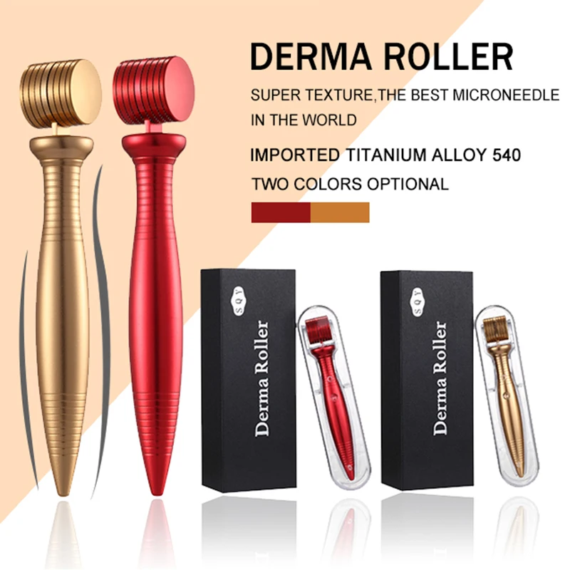 Новое поступление 540 титановая игла Дерма ролик микроигла система
