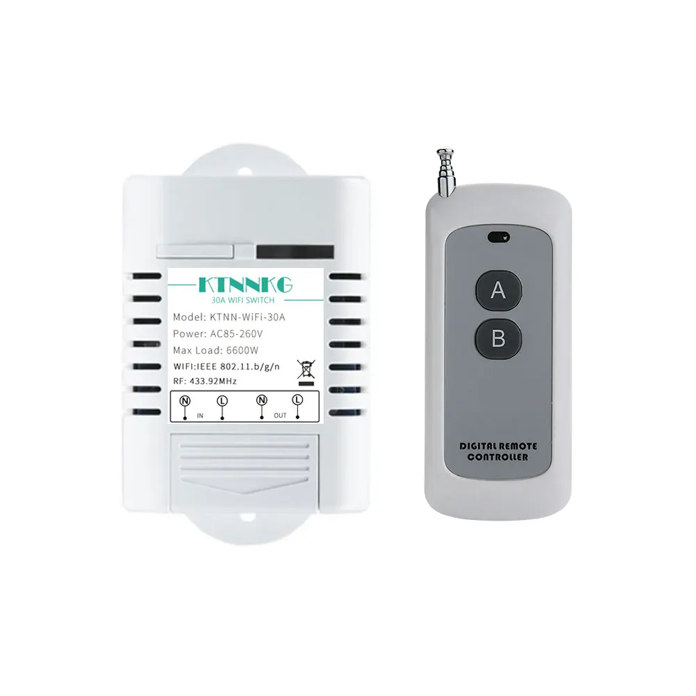 Беспроводной смарт светильник ключатель для водонагревателя 433 МГц 110 220 В 30