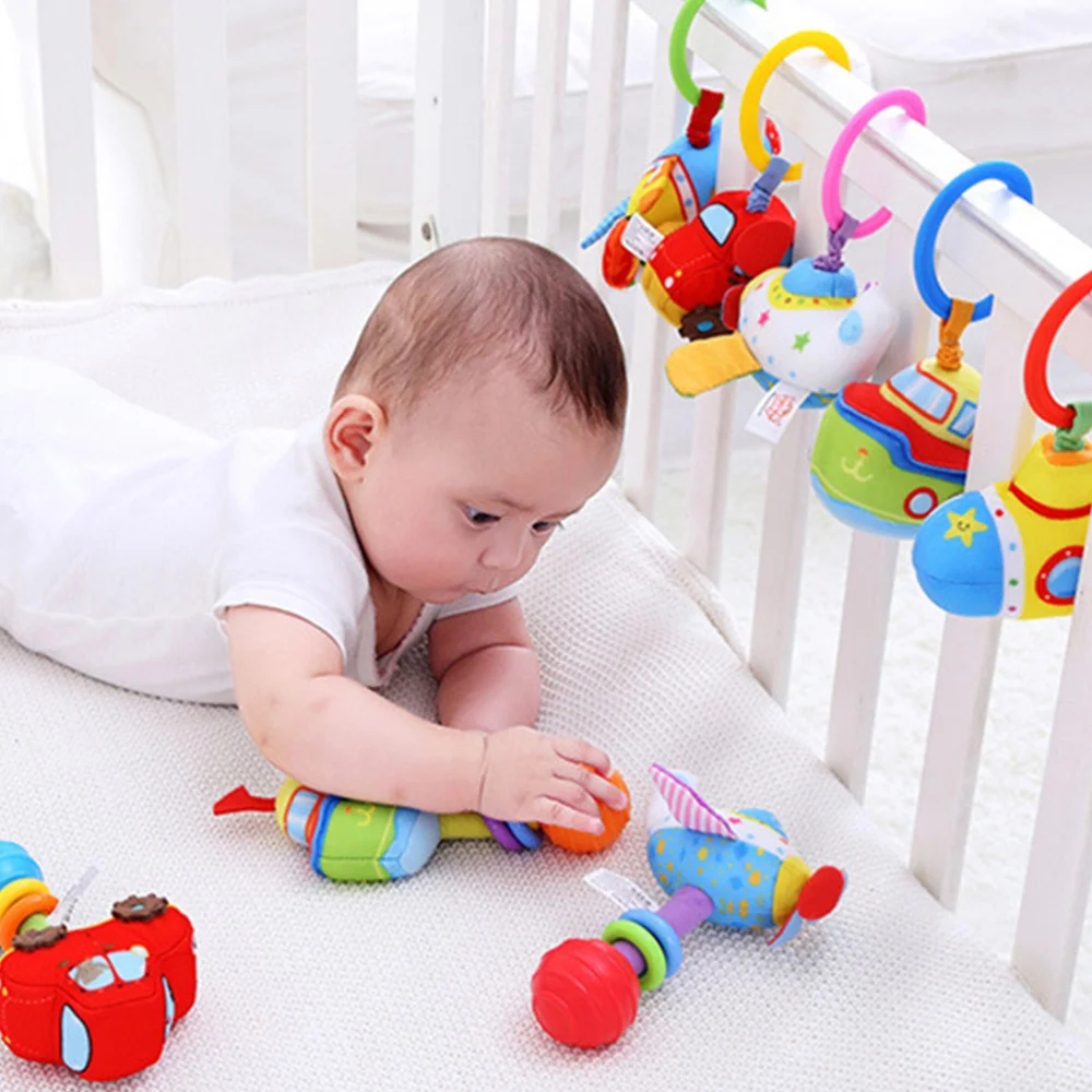 

1Pc Rattle Newborn Educational Cartoon Baby Cloth Plaything