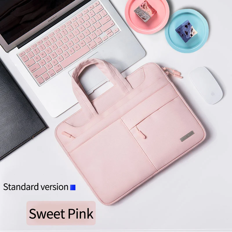 Sweet Pink Style A Модная сумка для ноутбука для женщин, 12, 13, 14, 15, 15,6 дюймов для MacBook Xiaomi air pro retina 13,3 сумка с ремешком для ноутбука сумка для переноски - Цвет: Sweet Pink Style A