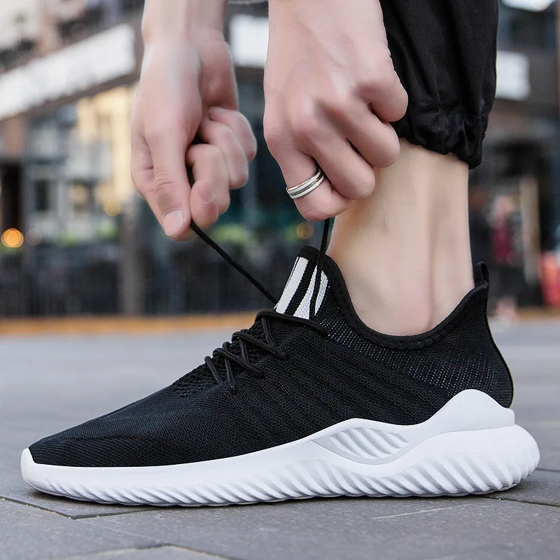 

2021 new flying woven breathable casual shoes