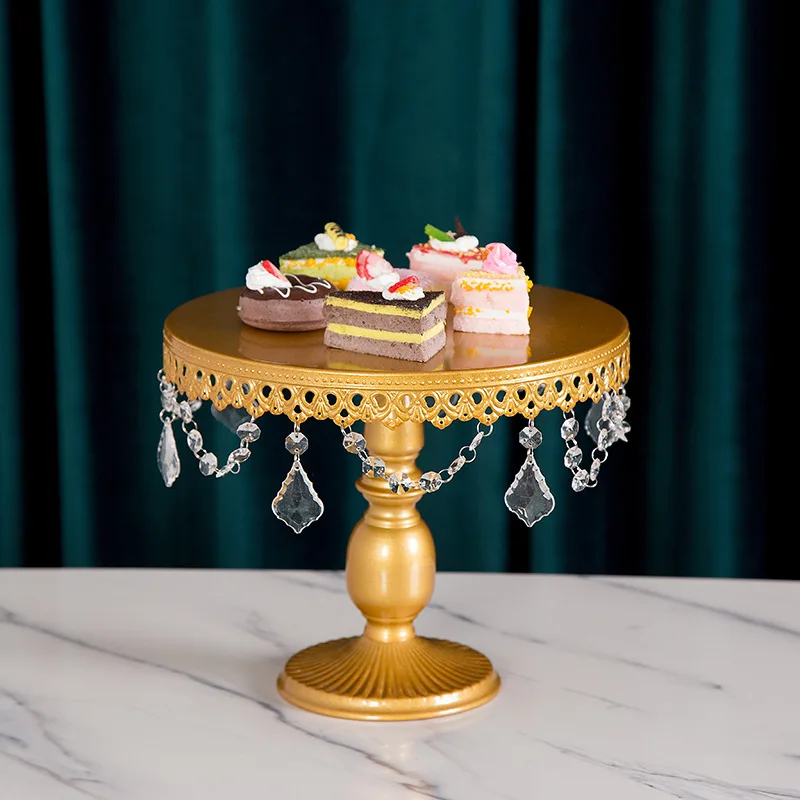 

25cm Wedding Decoration Party Cake Stand Home Birthday Plate Dessert Tray