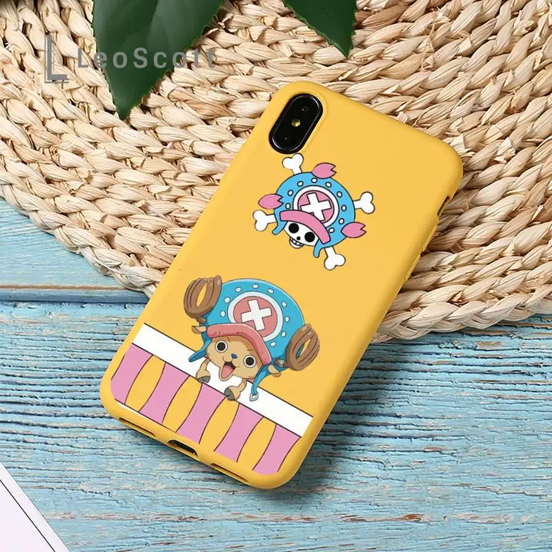

One Piece Anime Luffy Zoro Phone Case Yellow Candy Color for iPhone 11 12 mini pro XS MAX 8 7 6 6S Plus X SE 2020 XR