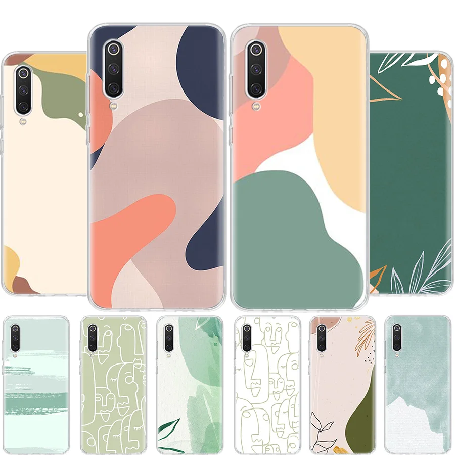 

Abstract Art Lines candy green Phone Case For Xiaomi Mi 11T 11i 11 Ultra 10 Lite 5G 12 Pro 12X 10T 9T 9 8 6X 5X Coque Shell