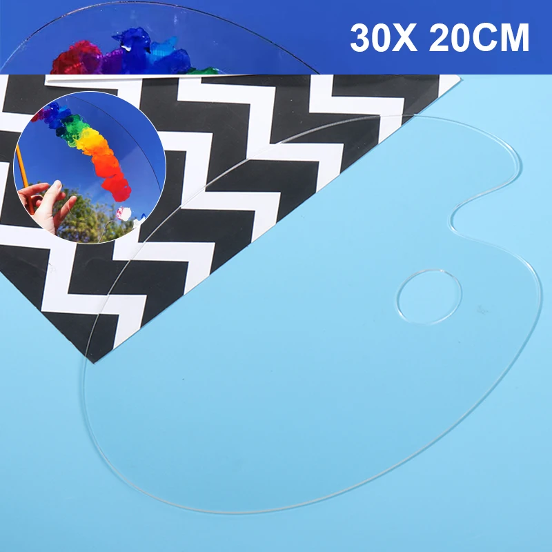 Палитра для акриловых красок прозрачная гуашь художественная легко очищающаяся