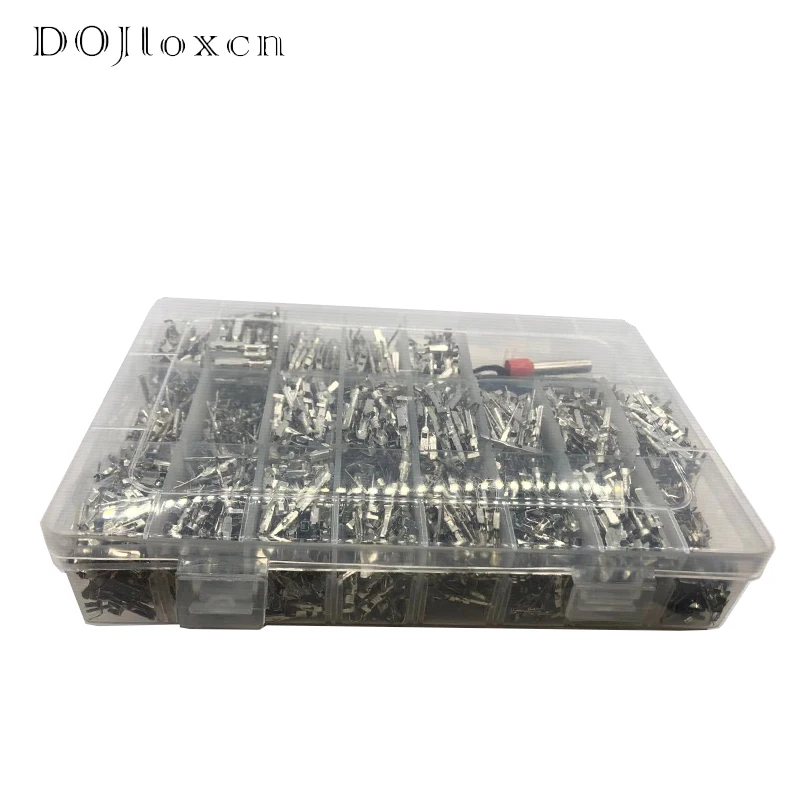 

1 Box 1918 Pcs 1 1.5 1.8 2.2 2.8 3.5MM Auto Crimping Wire Terminal With Pin Removal Tool For VW Tyco AMP Boschs FCI Deutsch