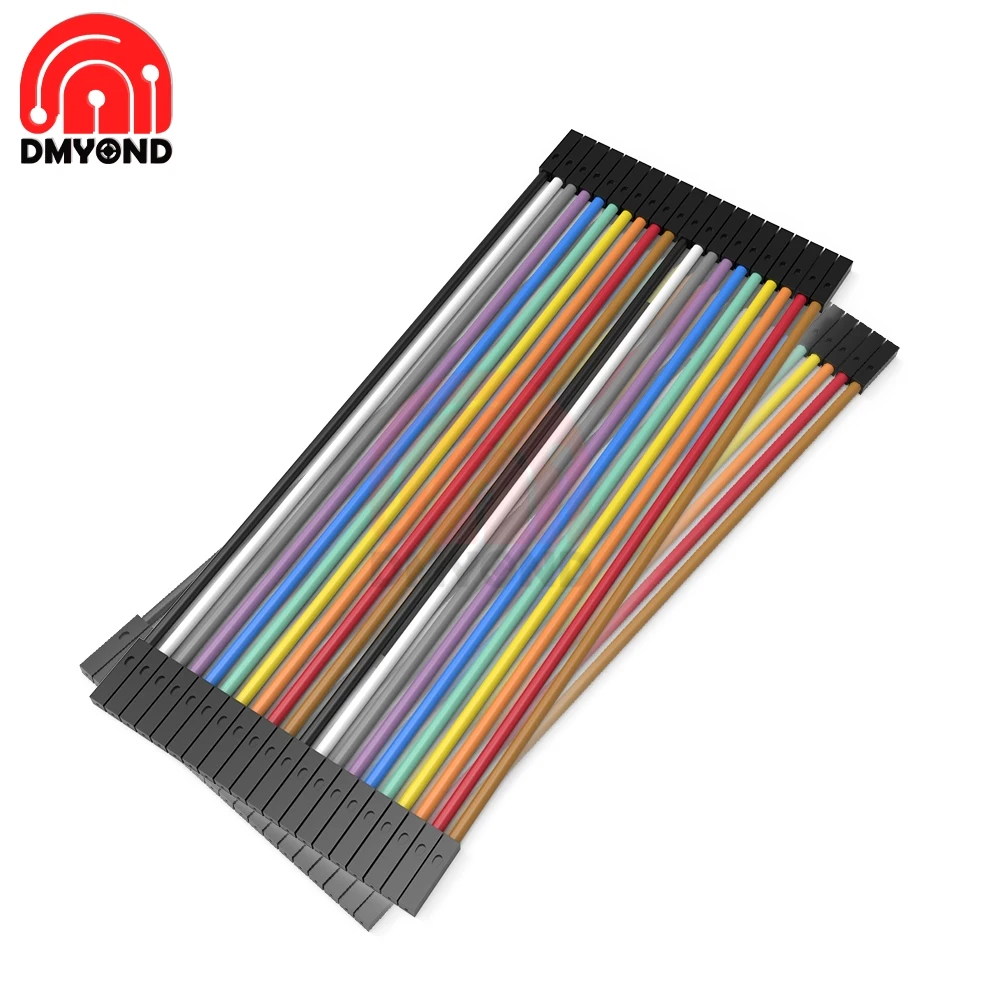 40 PIN Rainbow Cable Dupont Jumper Wire Line 20CM Female to Copper PCB DIY KIT Connectors | Обустройство дома