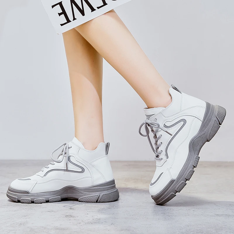 

Women Boots Luxury Brand High Quality 2021 Spring And Autumn New Casual Women's High-top Boots Tooling Shoes