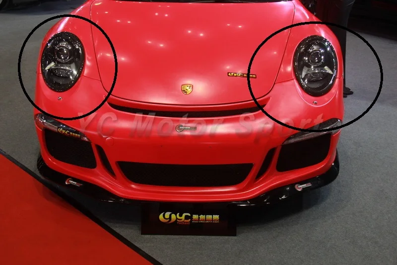 preço Etiqueta Do Carro De Fibra De Carbono Pálpebra 2 Peças Se Encaixam Para 2012-2014 911 991 Carrera & Carrera S GT3-RS Estilo Tampa Do Olho Eye Brow