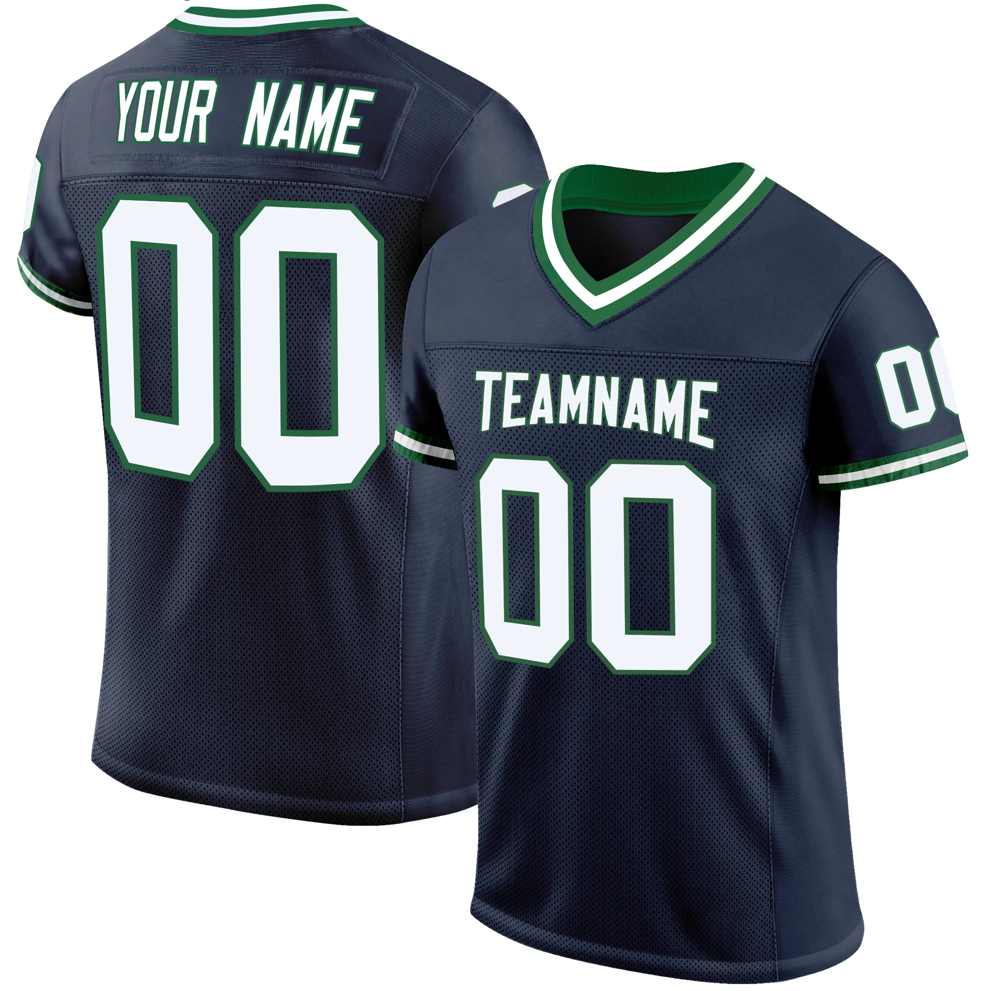High Quality Sew Custom American Football Jersey Embroidery Team Name Number Rugby Jersey Stitched Football Training Shirt Men