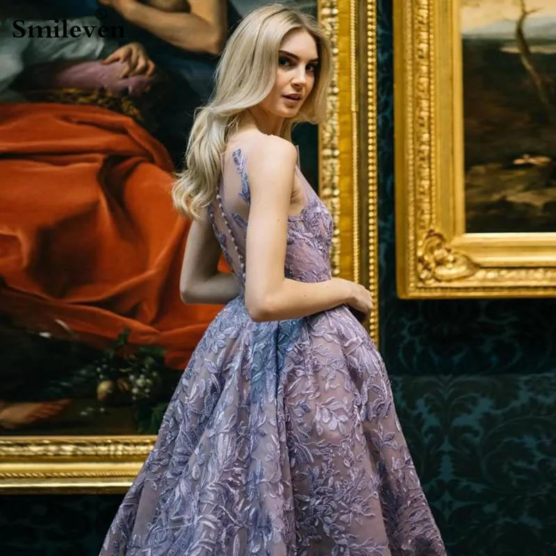 Smileven кружевное вечернее платье-Русалка 2019 официальное платье для выпускного