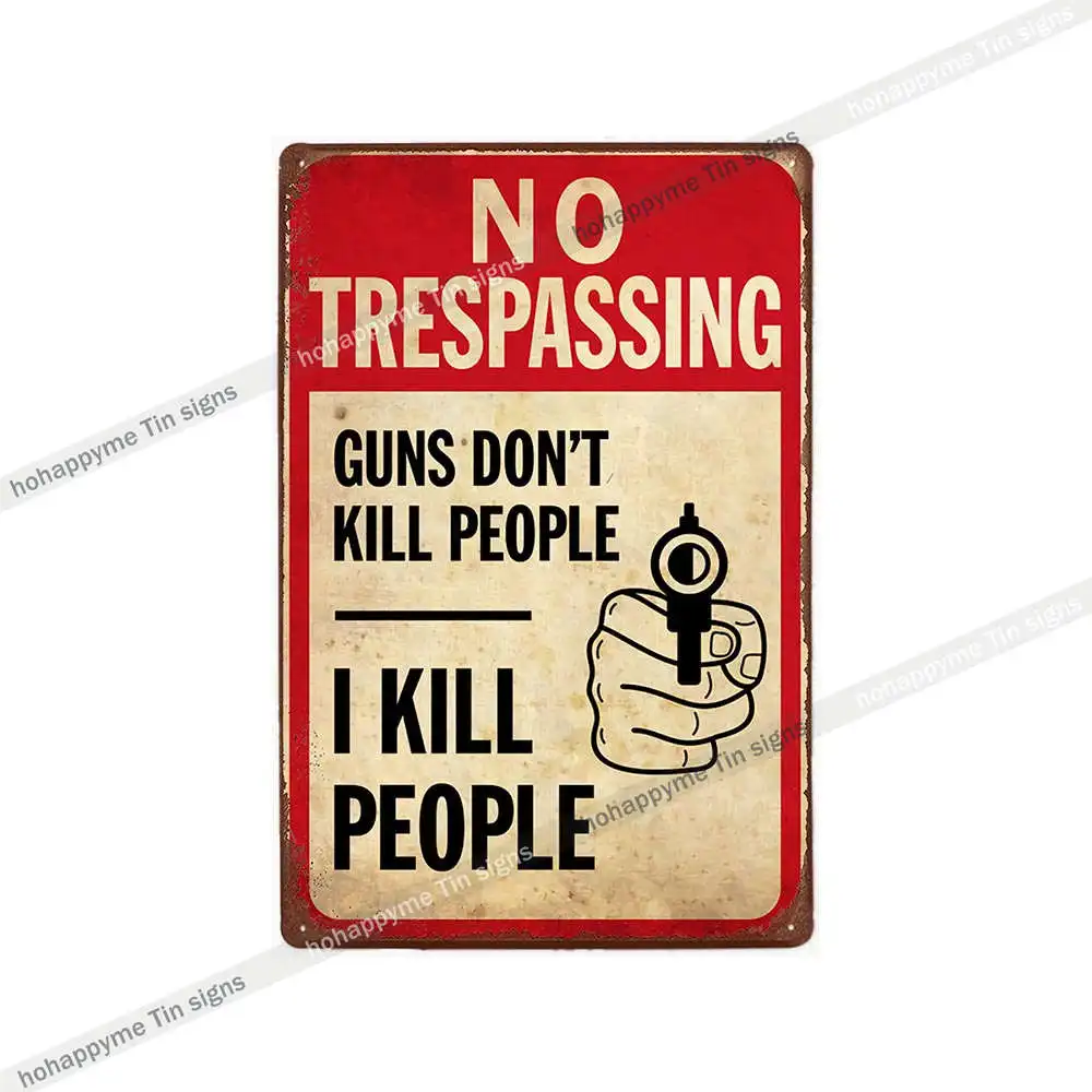 

Предупреждающие металлические таблички hohappyme