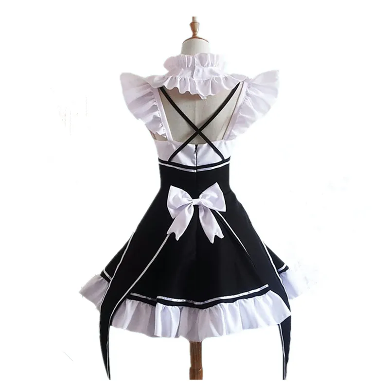 Рождественское платье для косплея Re Zero Kara Hajimeru Kawaii Isekai Seikatsu Ram u RAM Remu REM фартук