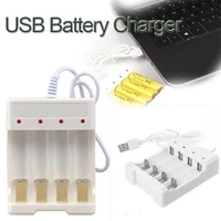 new 1pc aaaaa universal 4 slots intelligent battery fast usb 2 0 lithium battery charger