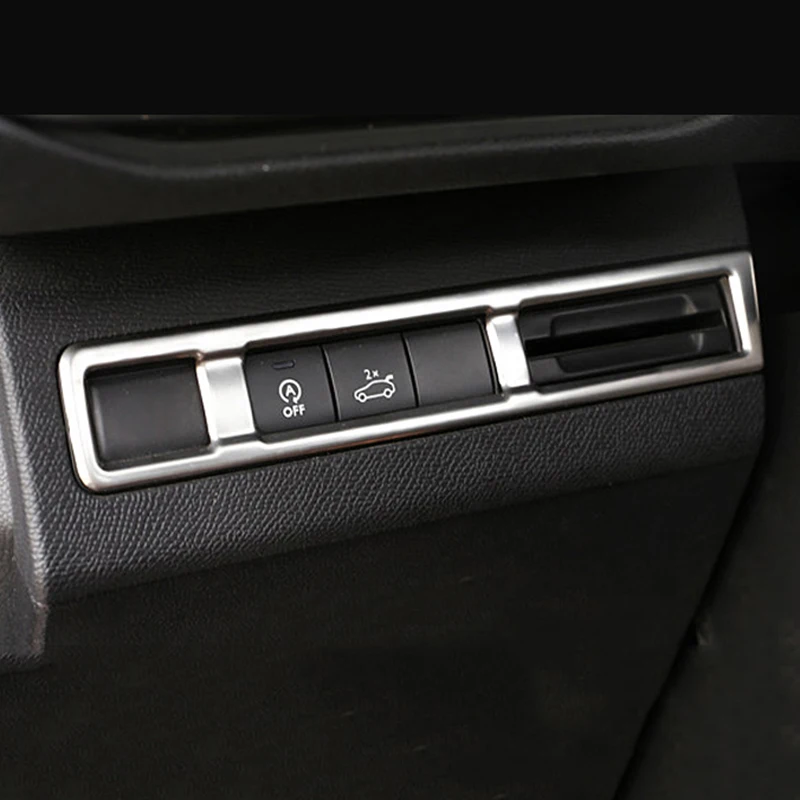 

Lsrtw2017 Stainless Steel Car Headlight Switch Control Trims for Peugeot 3008 5008 2017 2018 2019 2020 Accessories Auto