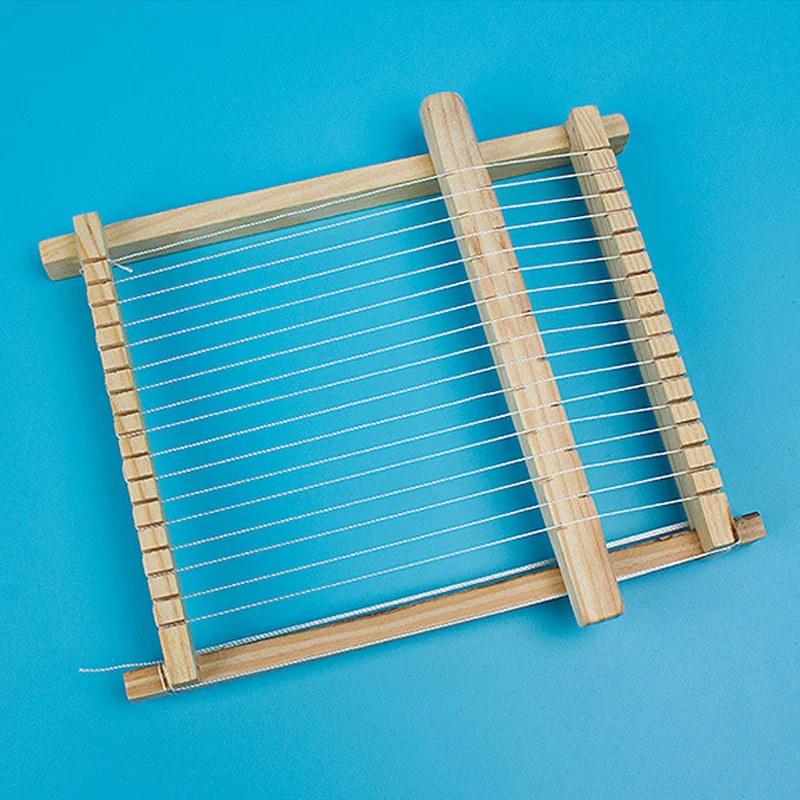 

DIY Educational Toys for Kids Hand Knitting Machine Weaving Loom Wooden Toys for Children Handmade Wool Weaving Toys Girls Gift