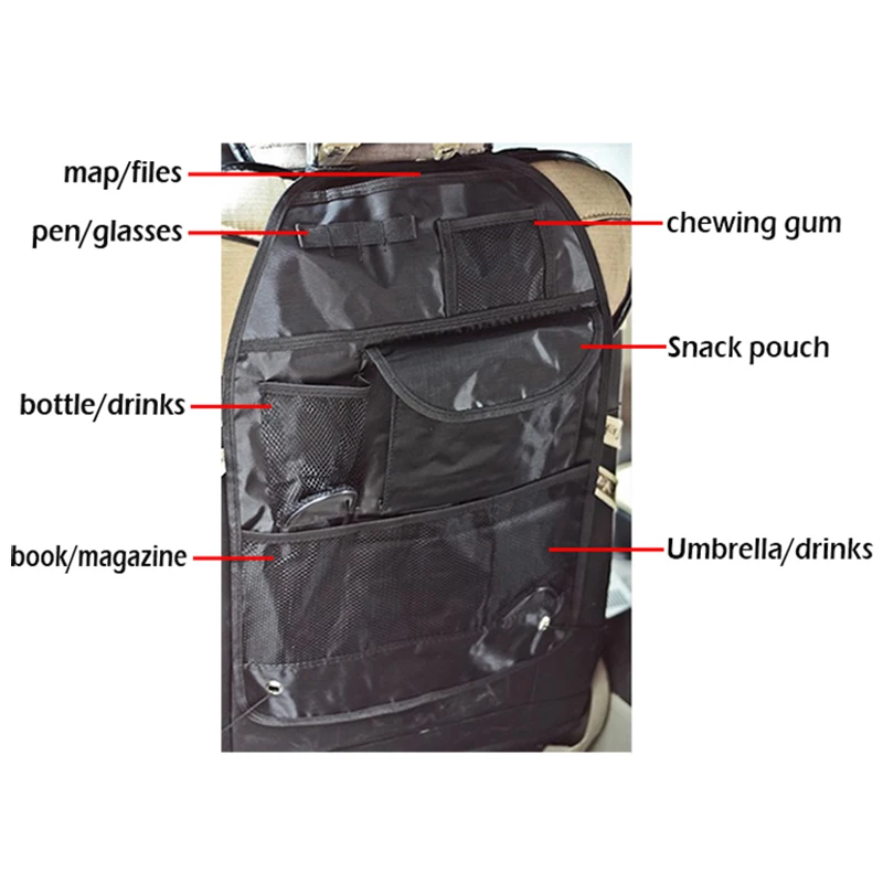 Универсальный Водонепроницаемый органайзер для заднего сиденья автомобиля