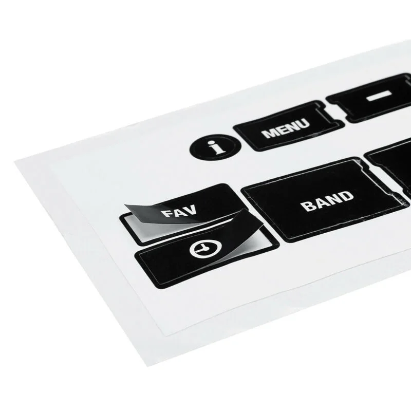 Сменная наклейка на радио и кнопки прочная для украшения интерьера|Наклейки