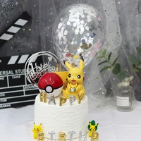 genuine 11cm cute angry pikachu pvc action doll anime cartoon pokemon doll collection model kids toy christmas birthday gift