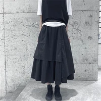 ladies skirt summer new classic dark yamamoto style personality stitching design fashion casual loose large size skirt