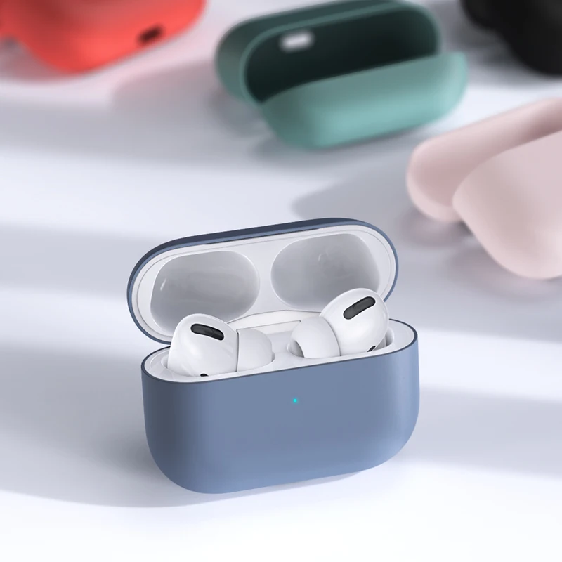 Case For Airpods Pro Силиконовый чехол для Apple Airpods для Air Pods чехол s для Airpods Pro Bluetooth наушники кожаный чехол для наушников Аксессуары - Цвет: Case For Airpods Pro