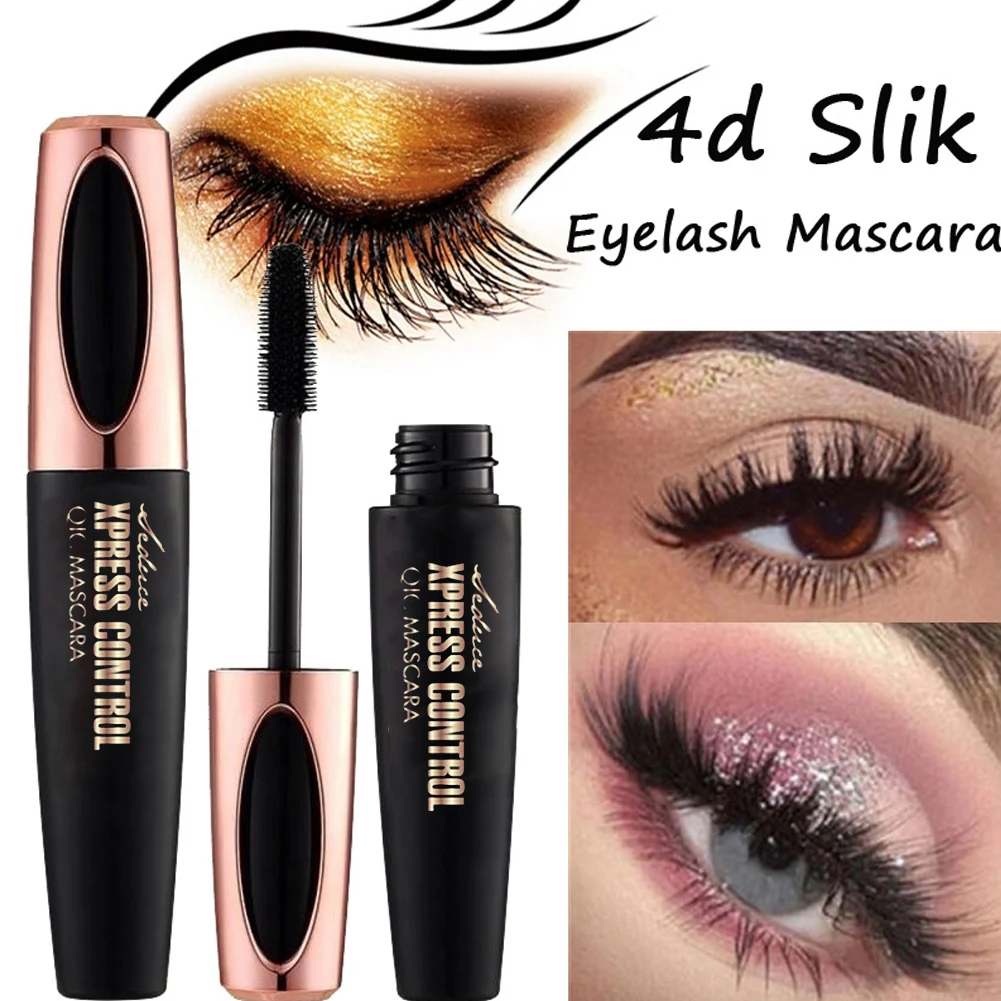 QIC Rich Mascara Thick and Long Curled Waterproof and Sweat-proof Long-lasting 4D Mascara efu 7007 lotus essential and magical lasting eyes mascara