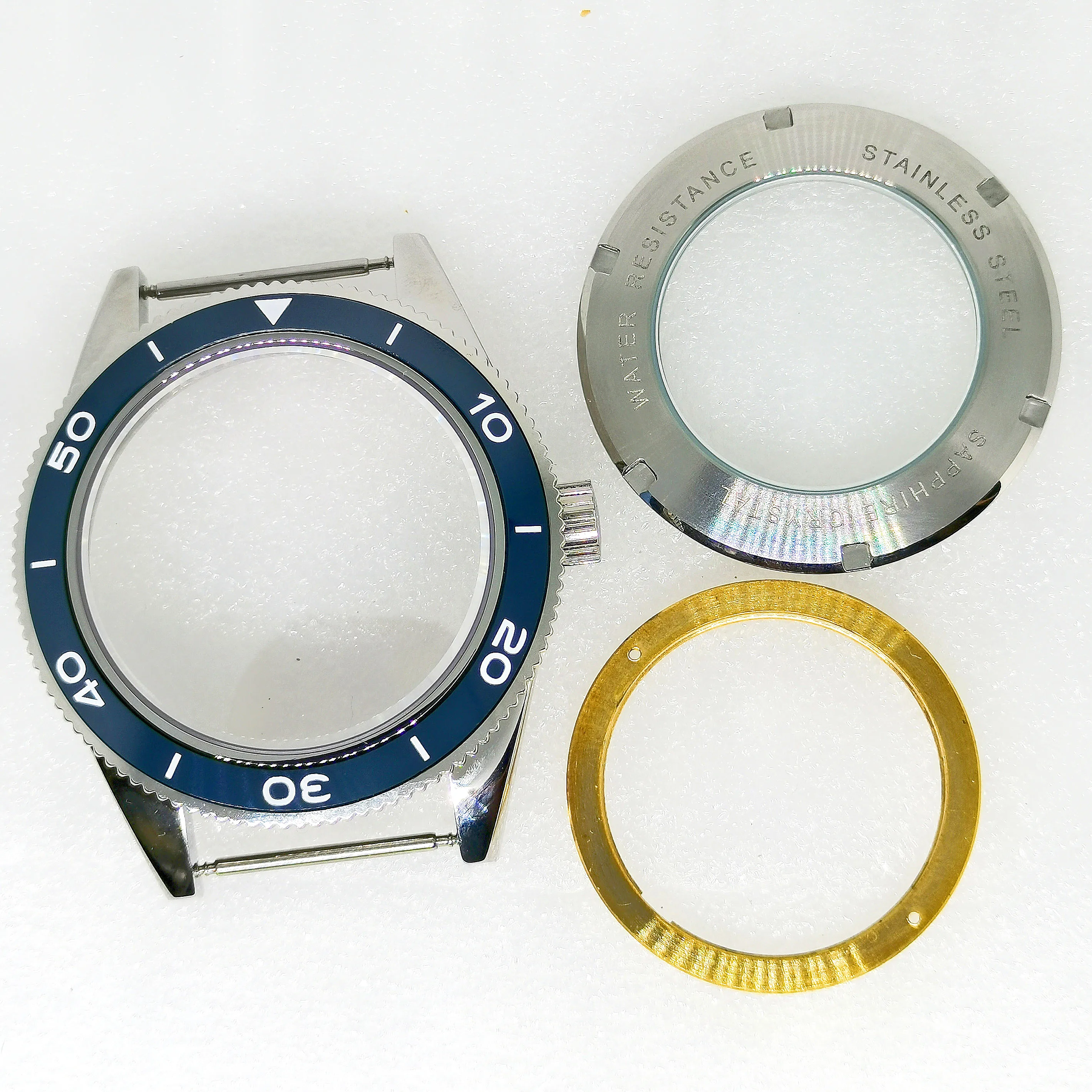 

New Watch Part 41MM Cases Stainless Steel Sapphire Glass Fit Miyota8215 ETA2836 Automatic Movement