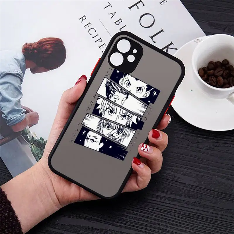 

Hunter X Hunter Killua Zoldyck Anime Phone Case Matte Transparent for iPhone 7 8 11 12 s mini pro X XS XR MAX Plus cover funda