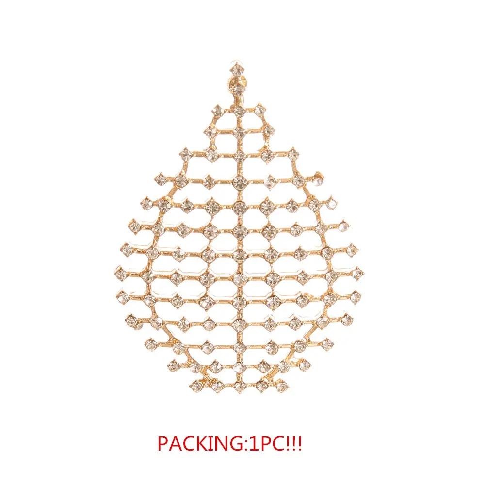 

Fashion Luxury Crystal Waterdrop Dangle Earrings Punk Gold Rhinestone Big Earring Women Party Jewelry Accessories Gifts