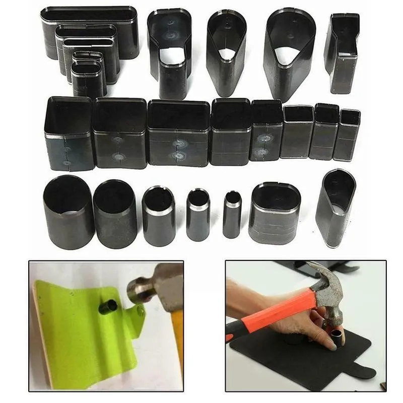 

Leather Craft DIY Tools Kit 39 Shape Style Hole Hollow Cutter Set Punch W3P4