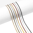 Цепочка-змейка для украшений сделай сам, металлическая цепь под золото, медь, 2 млот, 1,21,41,6 мм, комплектующие для изготовления цепочек для ожерелий, браслетов