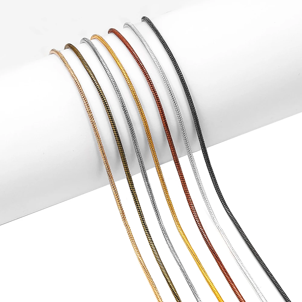 2 м/лот 1 4 6 мм золотые металлические медные цепи змеи для самостоятельного