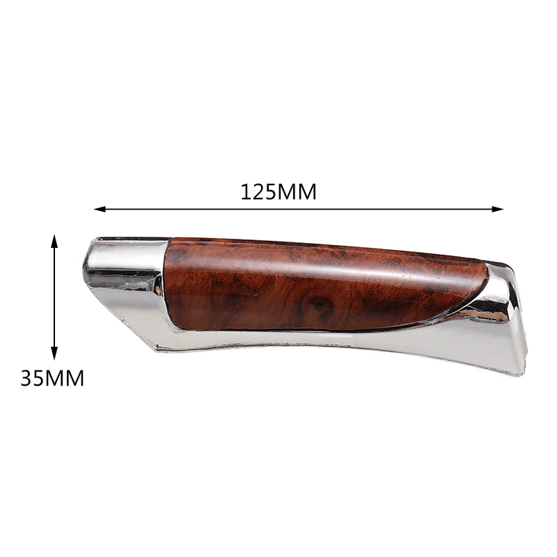 

Universal 1pc Car Red Wood Grain Handbrake Protector Decoration Cover DIY Accessories Parts 125x35mm