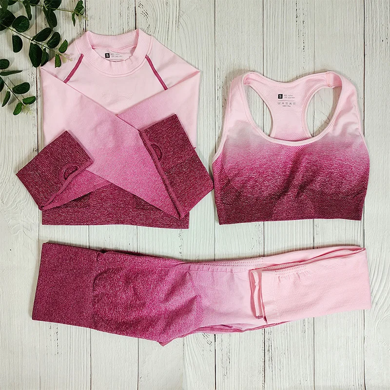 

Seamless Yoga Set Fitness Suit Sports Outfit Women Sportswear Workout Clothes For Woman Gym Clothing Athletic Wear