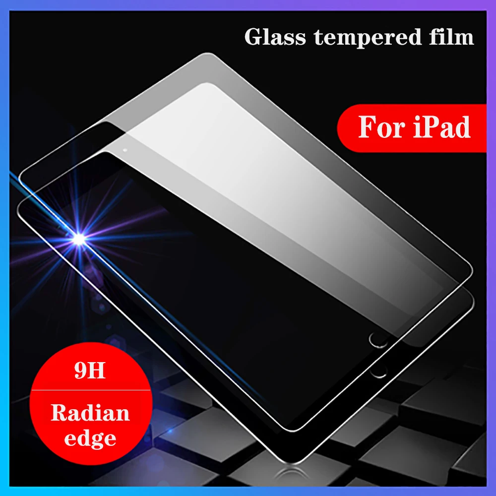 

9H Tempered Glass Protective Film For iPad Air 4 10.9 2020 Pro 11 10.5 Air 3 2019 10.2 7th 8th Film 2018 9.7 6th Mini 1 2 3 4 5
